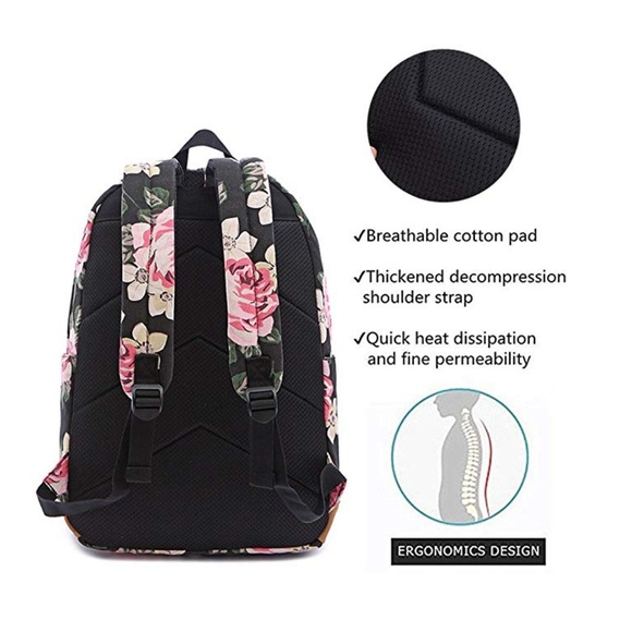 NEW! Floral Backpack, Lunch-bag, & Clutch Bundle main image 4